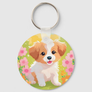 Cute Puppy Keychain