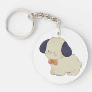Cute puppy keychain
