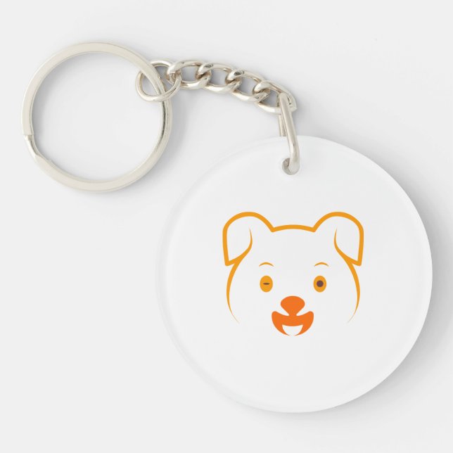 Cute Puppy Keychain (Front)