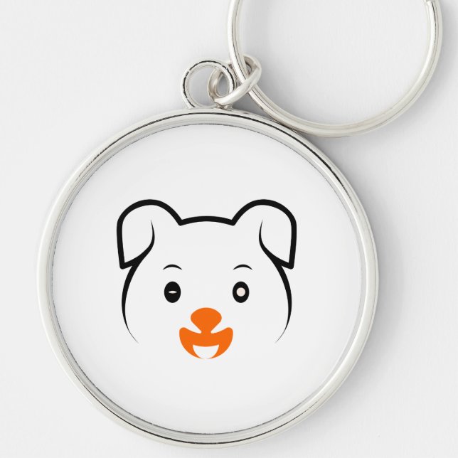Cute Puppy Keychain (Front)