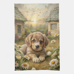 Cute Puppy Kitchen Towel