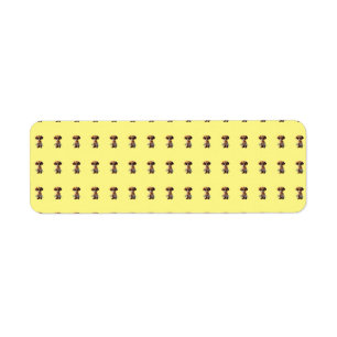 Cute puppy label