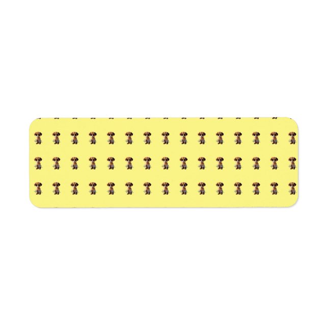 Cute puppy label  (Front)