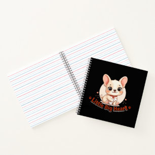 Cute Puppy Little Big Heart Notebook