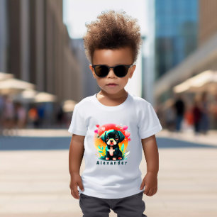 Cute Puppy love Custom name Toddler T-shirt
