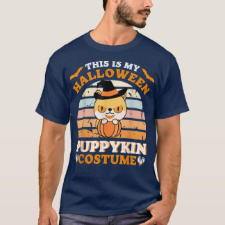 Cute Puppy lover Halloween costume Puppykin  T-Shirt