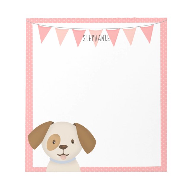Cute Puppy Notepad (Front)