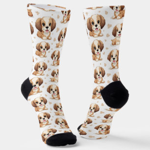 Cute Puppy Pattern Socks