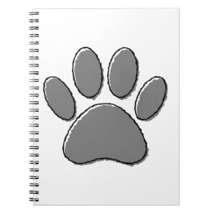 Cute Puppy Paw Drawing Notebook