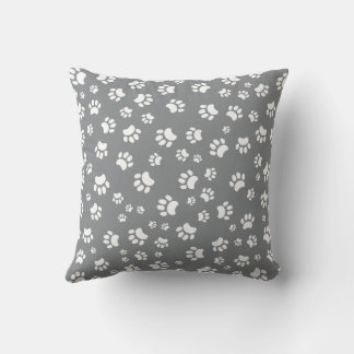 Cute puppy paw pattern pillow