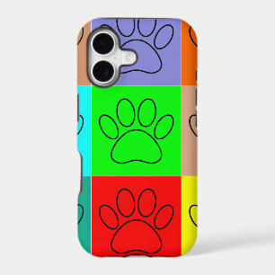 Cute Puppy Paws In Squares