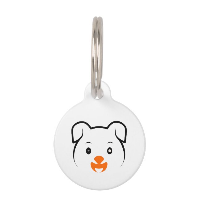 Cute Puppy Pet Tag (Front)