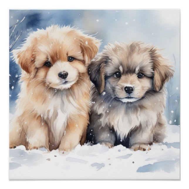 Cute puppy poster (Front)