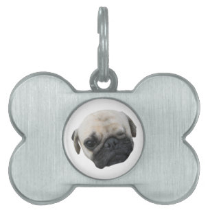Cute Puppy Pug Dog Friend ... かわいい 子犬 Pet ID Tag