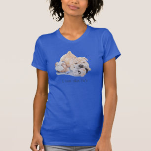 cute puppy shar pei dog art design with fun slogan T-Shirt