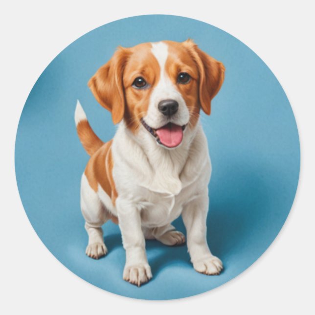 Cute puppy sticker (Front)