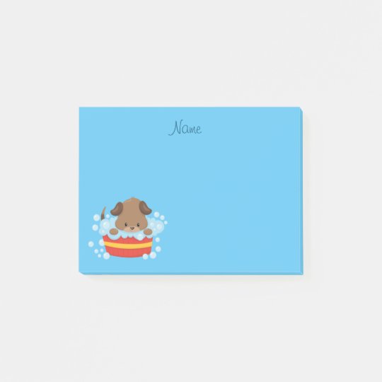 Cute Puppy taking a bath Post-it Notes