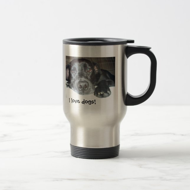 Cute Puppy Travel Mug (Right)
