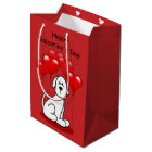 Cute Puppy Valentine Med Gift Bag