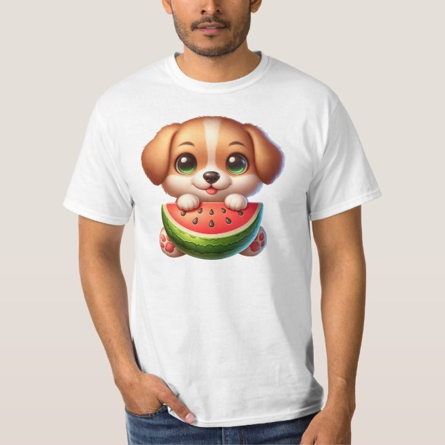 Cute Puppy Watermelon Shirt (Front)
