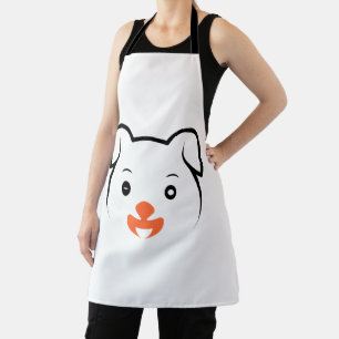 Cute Puppy Wink Apron