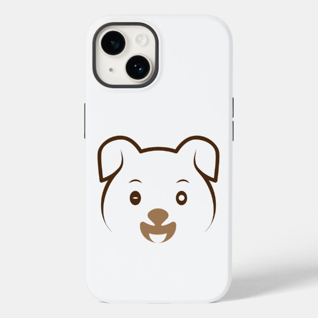 Cute Puppy Wink Case-Mate iPhone Case (Back)