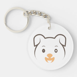 Cute Puppy Wink Keychain