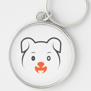 Cute Puppy Wink Keychain