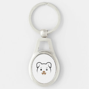 Cute Puppy Wink Keychain