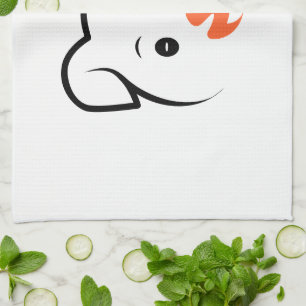 Cute Puppy Wink Kitchen Towel