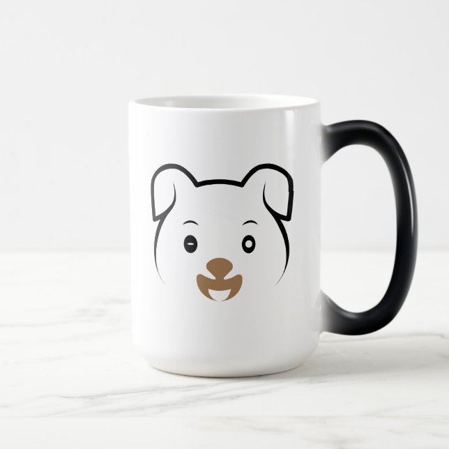 Cute Puppy Wink Magic Mug (Right)