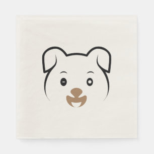 Cute Puppy Wink Napkin