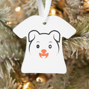 Cute Puppy Wink Ornament