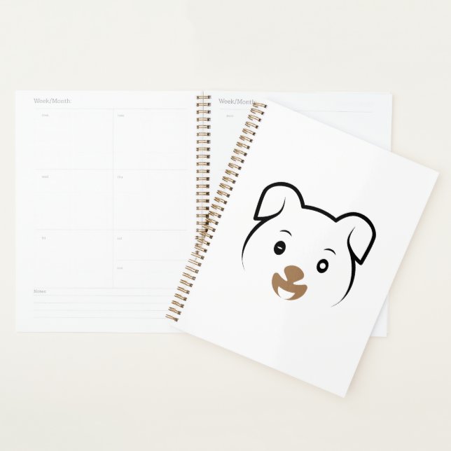 Cute Puppy Wink Planner (Display)