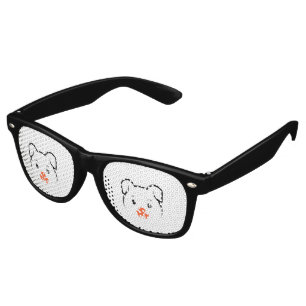 Cute Puppy Wink Retro Sunglasses