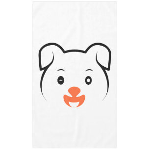 Cute Puppy Wink Tablecloth