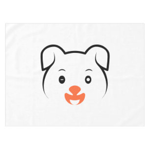Cute Puppy Wink Tablecloth