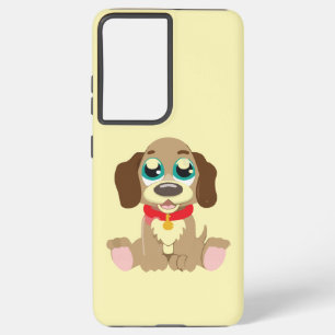 Cute Puppy With Beautiful Eyes Samsung Galaxy Case