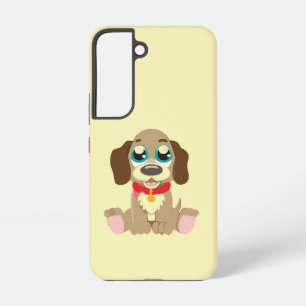 Cute Puppy With Beautiful Eyes Samsung Galaxy Case