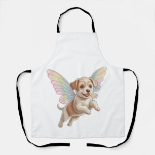 Cute Puppy with Glowing Fairy Wings — Magical Pet Apron
