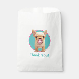 Cute Puppy with Pacifier Favour Bag
