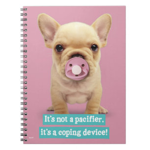 Cute Puppy with Pacifier Notebook