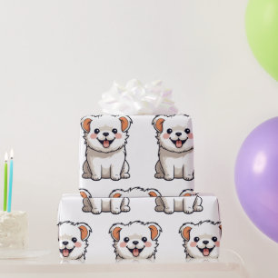 Cute Puppy Wrapping Paper – Seamless Dog Pattern