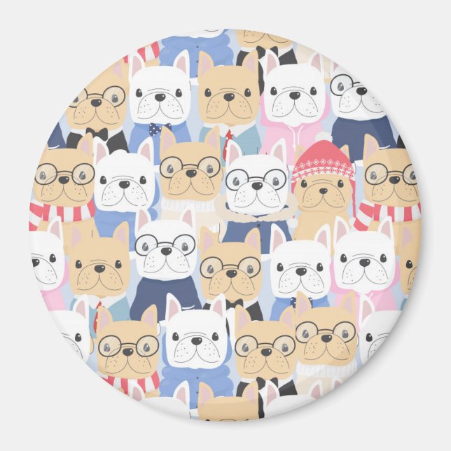 Cute Pups Magnet (Front)