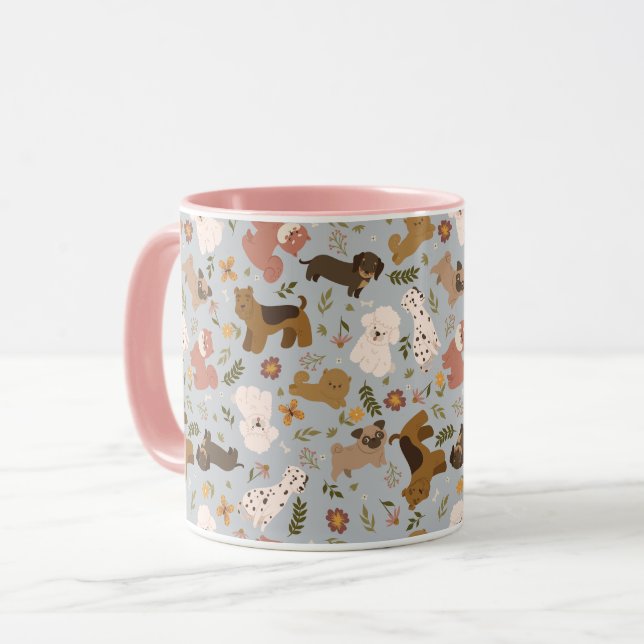 Cute  Pups Mug (Front Left)