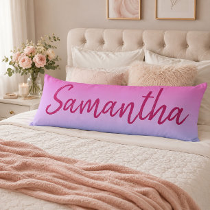 Cute Purple and Blue Ombre Body Pillow