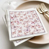 Cute Purple and Pink Butterfly Baby Shower