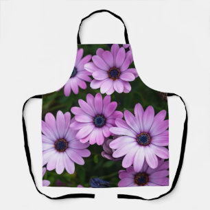 Cute Purple Daisy Flower For Women Apron