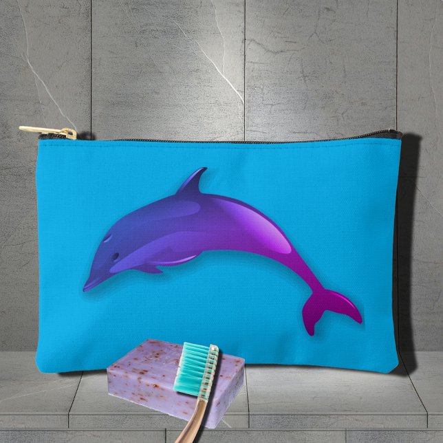 Cute purple dolphin Print Cut Sew Bag (Creator Uploaded)