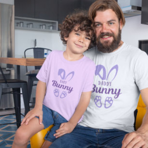 Cute Purple Easter Baby Bunny Rabbit Ears T-Shirt